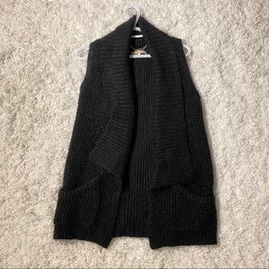 Monk & Lou Mohair Blend Sleeveless Cardigan